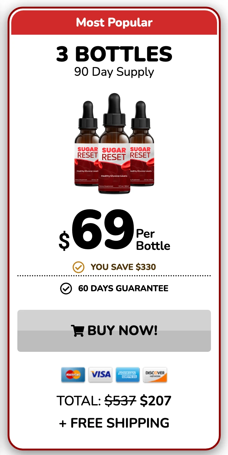 Sugar Reset 3 bottles